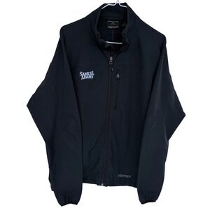 Black Marmot Full Zip Jacket‎ M3 Large Samuel Adams Windbreaker Soft Shell